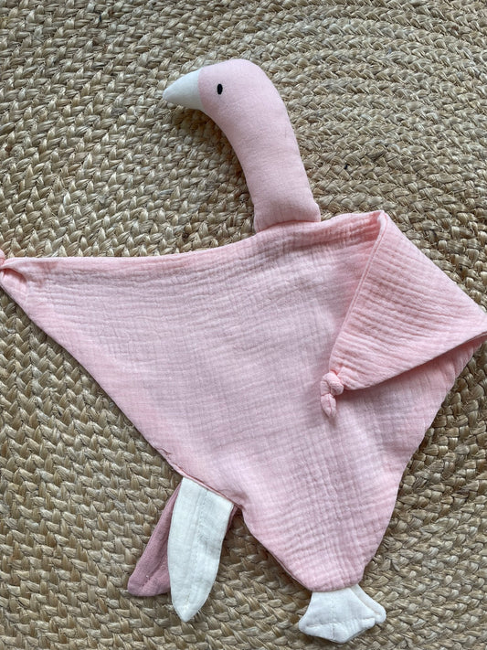 Roze Gans van Hydrofiele Stof 45cm