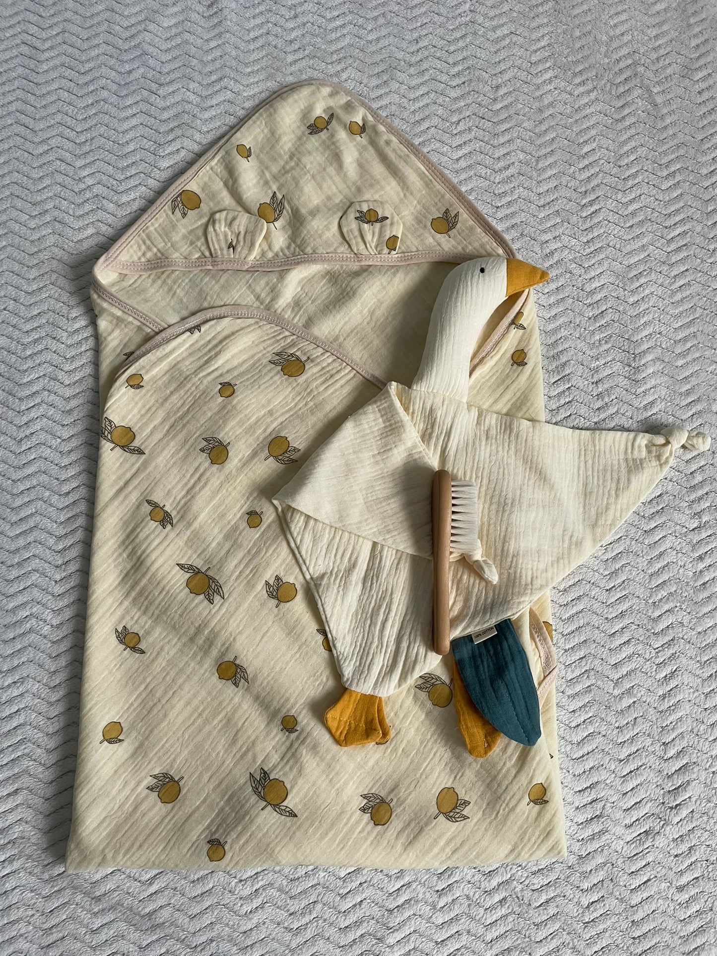 Hydrofiele Badcape met Limoentjesprint 85cm